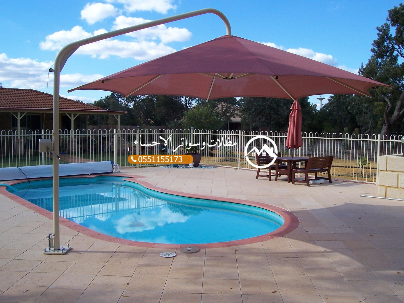 تصميم وتنفيذ مظلات مسابح داخلية وخارجية بأسعار مناسبة